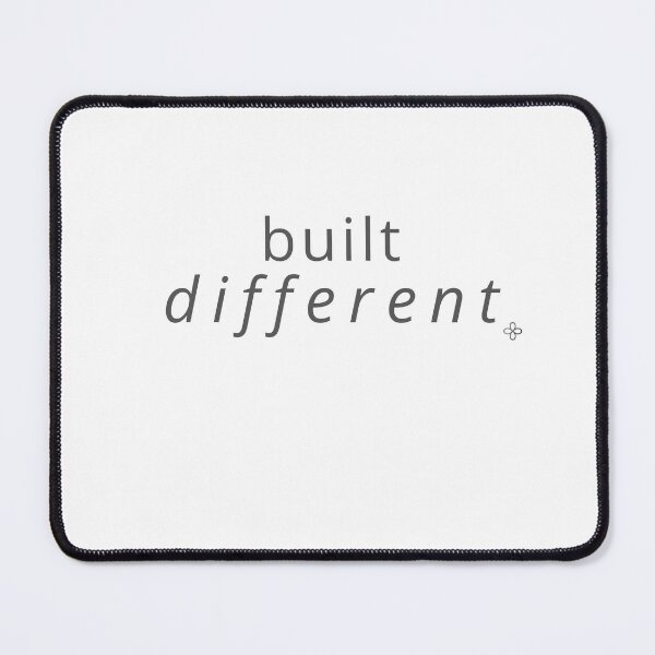 Item preview, Built Different, Motivational Phrase designed and sold by BetterEveryDay1.