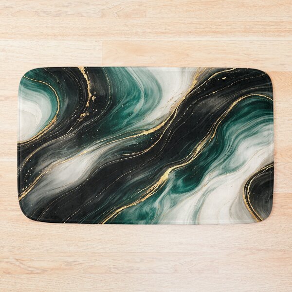 Item preview, Emerald Gold Fluid Waves designed and sold by Pixel Junkies Studio.