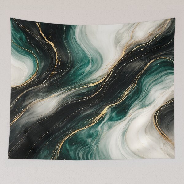 Item preview, Emerald Gold Fluid Waves designed and sold by Pixel Junkies Studio.