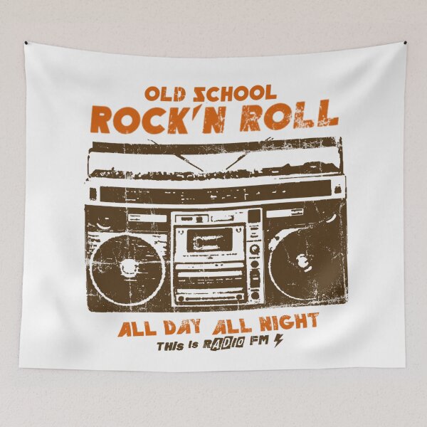 Item preview, Retro Old School Rock n’ Roll Boombox – Vintage Music Lover Graphic Design | 80s 90s Radio Vibes All Day All Night designed and sold by artworkathome.