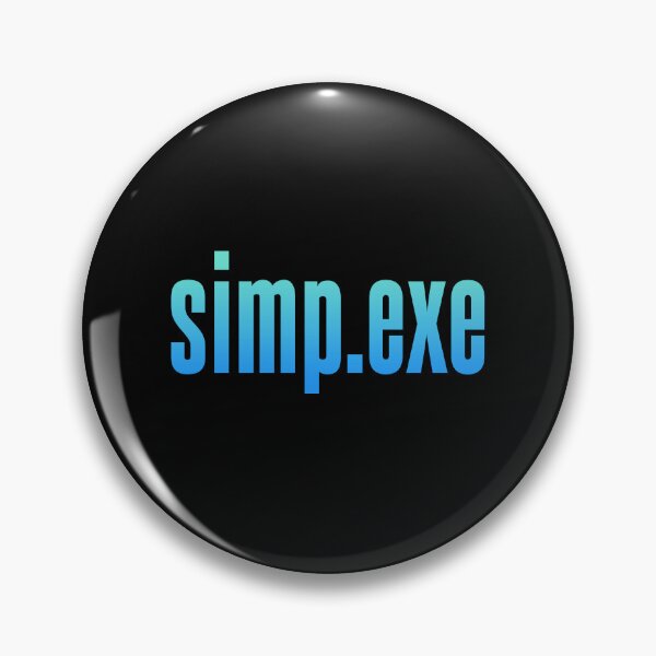 Item preview, simp.exe, Blue designed and sold by Memes N Lore .