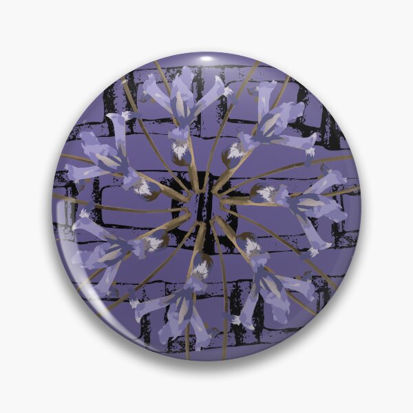 Item preview, First Spring Flower Radials on Purple & Black Horizontal Links designed and sold by Digitalmyth's Designs.