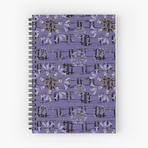 Item preview, First Spring Flower Radials on Purple & Black Horizontal Links designed and sold by Digitalmyth's Designs.