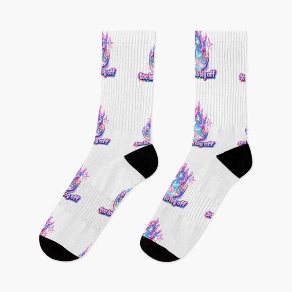 Item preview, Too Hot to Log Off Holographic Flame Y2K  designed and sold by jgvisualarts.