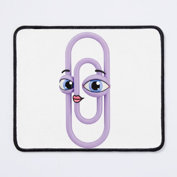 Item preview, Kawaii Purple Paperclip Face Funny Office Supplies designed and sold by PopDesignStyle.