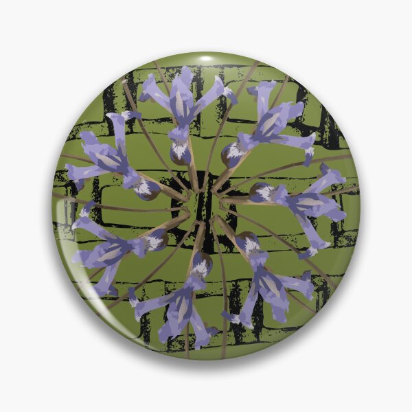 Item preview, First Spring Flower Radials on Green & Black Horizontal Links designed and sold by Digitalmyth's Designs.