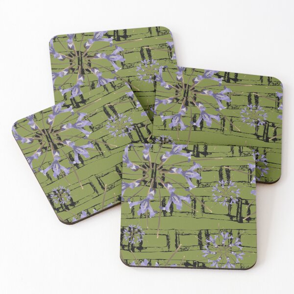Item preview, First Spring Flower Radials on Green & Black Horizontal Links designed and sold by Digitalmyth's Designs.