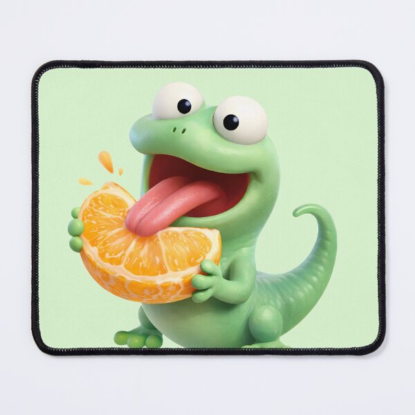 Item preview, Tom the lizard eating a tangerine designed and sold by SoyYuriO.