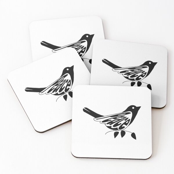 Item preview, Black and White Peace Dove designed and sold by THREE UNDER THE BRIDGE.
