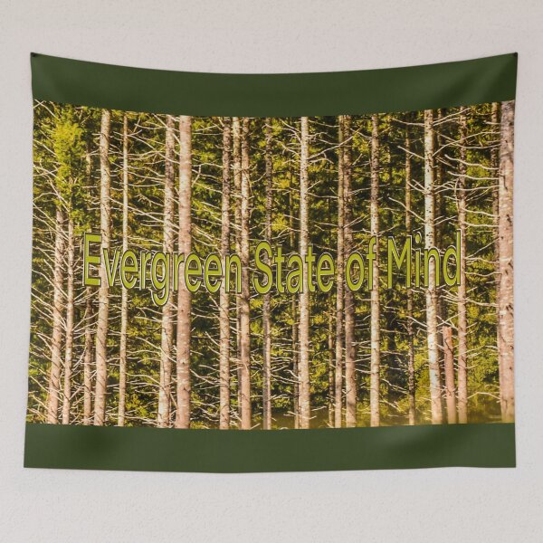Item preview, Evergreen State of Mind – Pine Tree Silhouette from Oregon Forest designed and sold by aadventures.