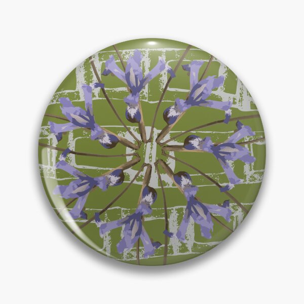 Item preview, First Spring Flower Radials on Green & Cream Horizontal Links designed and sold by Digitalmyth's Designs.