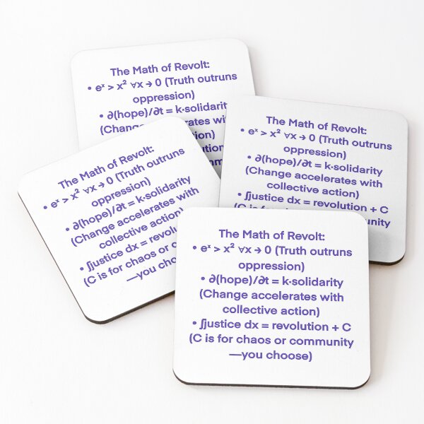 Item preview, The Math of Revolt: eˣ > x² Design | Equation Art for Activists designed and sold by aadventures.