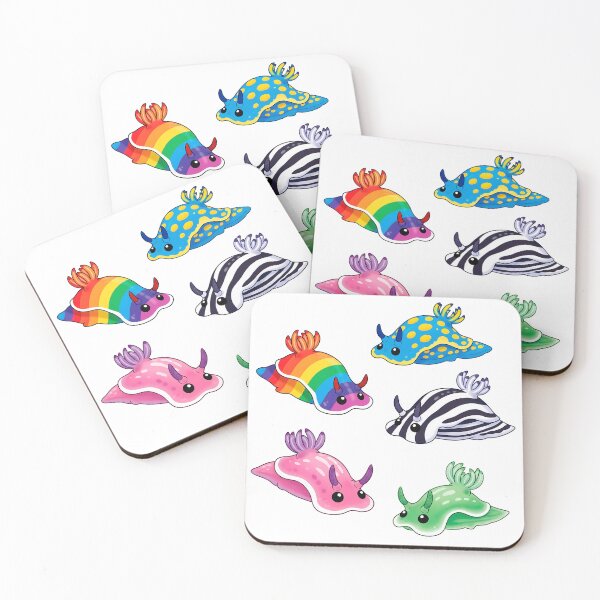 Item preview, Cute Nudibranch Sea Slug Sticker Set designed and sold by PopDesignStyle.