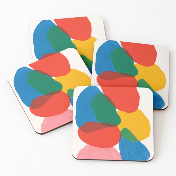 Item preview, Abstract Organic Shapes Color Block Modern Minimal Composition designed and sold by trajeado14.
