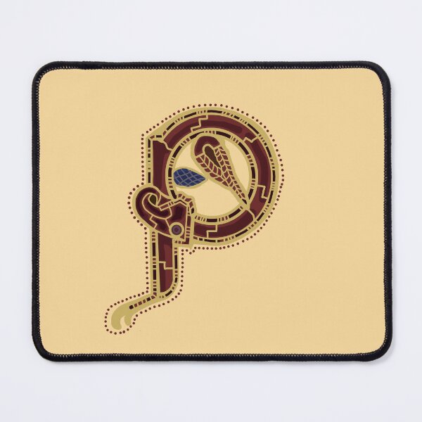 Item preview, Letter P Sutton Hoo Inspired Buff designed and sold by Donnahuntriss.