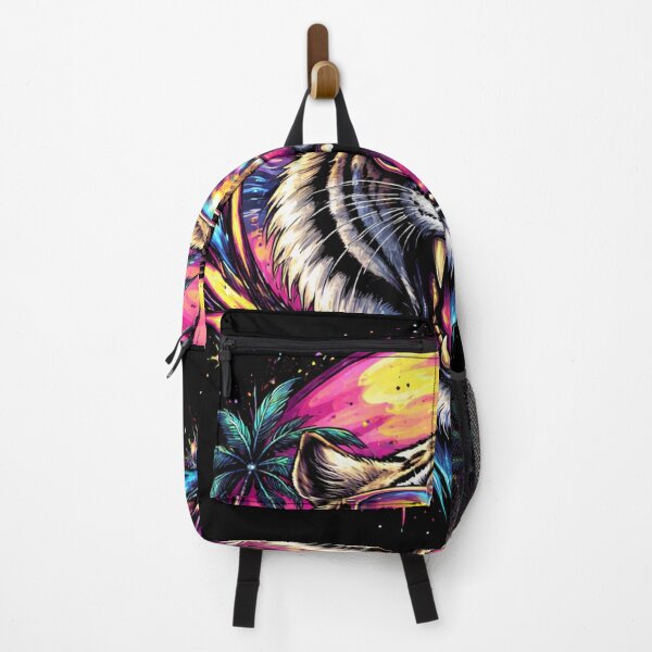 Item preview, Neon Tiger Sunset Vaporwave Style designed and sold by HntGaming.