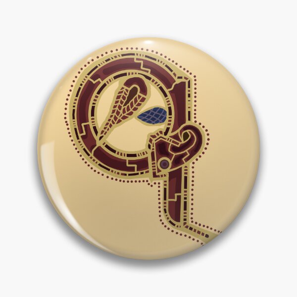 Item preview, Letter Q Sutton Hoo Inspired Buff designed and sold by Donnahuntriss.