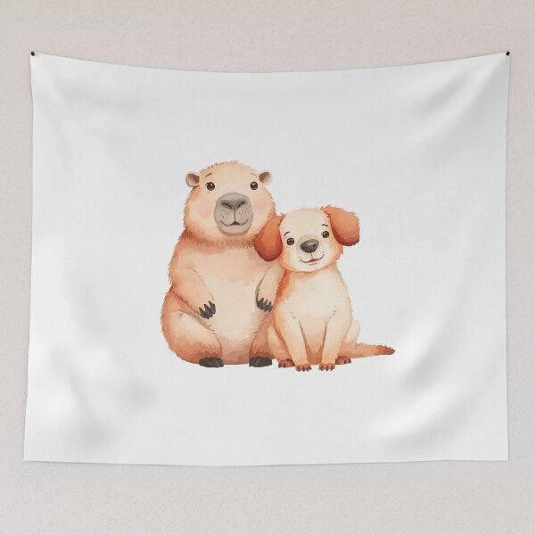 Item preview, Capybara & Dog love designed and sold by JosueShop101.