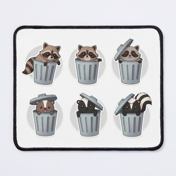 Item preview, Trash Panda Friends Funny Cartoon Animal Stickers designed and sold by PopDesignStyle.