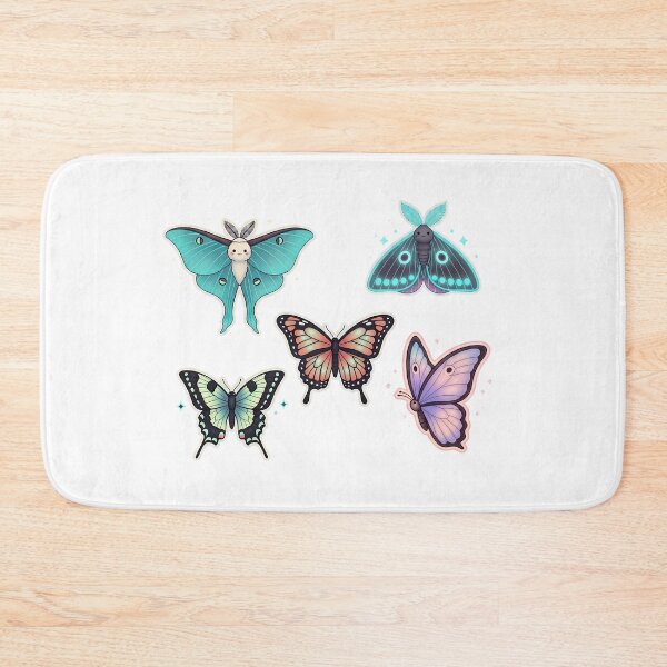 Item preview, Whimsical Butterfly and Moth Sticker Set designed and sold by PopDesignStyle.