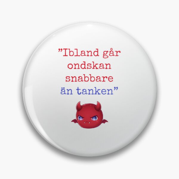 Item preview, Ibland Gr Ondskan Snabbare N Tanken Vit designed and sold by CreativeArt335.