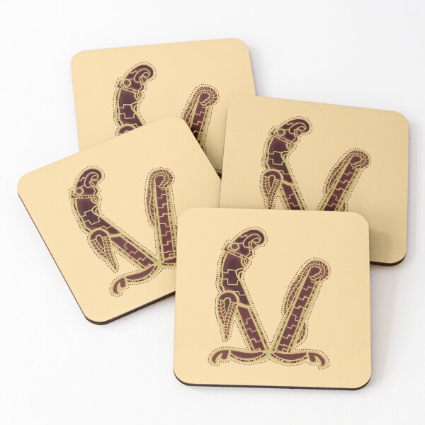 Item preview, Letter V Sutton Hoo Inspired Buff designed and sold by Donnahuntriss.
