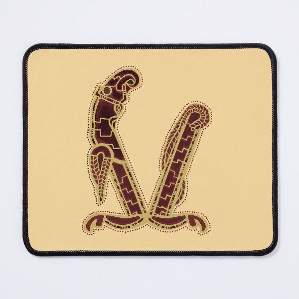 Item preview, Letter V Sutton Hoo Inspired Buff designed and sold by Donnahuntriss.