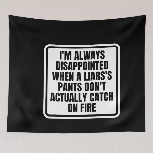 Item preview, I'm always disappointed when a liars's pants don't actually catch on fire designed and sold by Dondonmart.