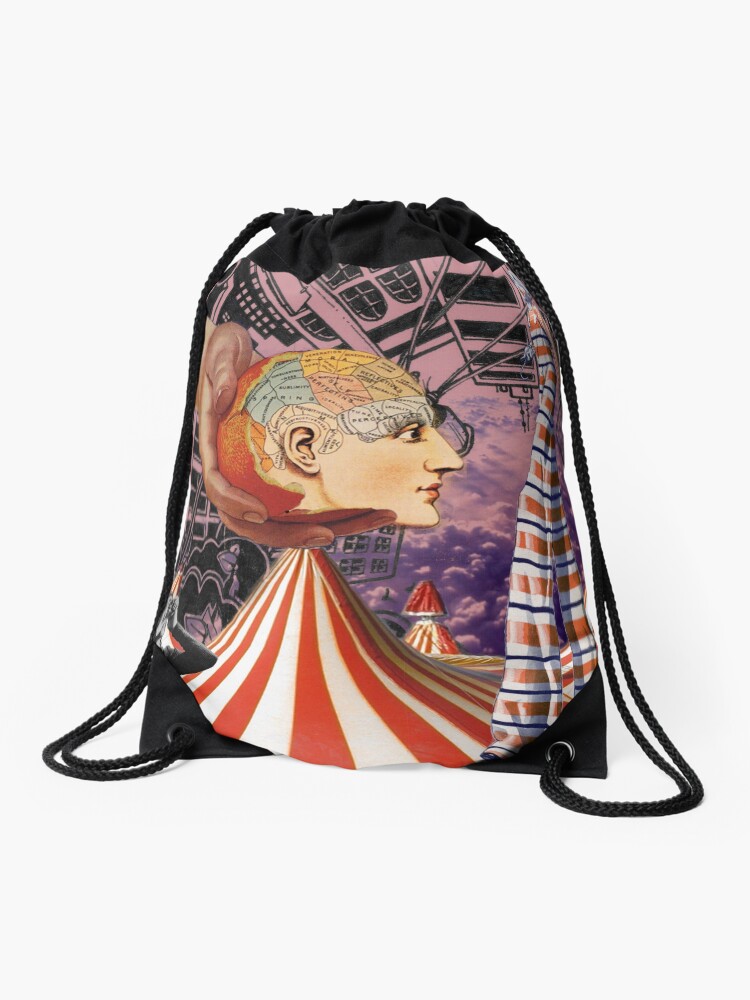 Thumbnail 1 of 3, Drawstring Bag, Circus circus designed and sold by colorspinner.