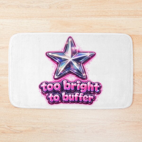 Item preview, Too Bright to Buffer Chrome Star Y2K  designed and sold by jgvisualarts.