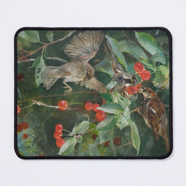 Item preview, Sparrows in a Cherry Tree by Bruno Liljefors  designed and sold by Amanda1775.
