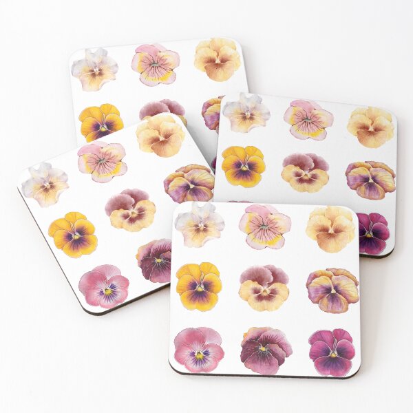 Item preview, Burgundy and Yellow Pansies designed and sold by WillandWent.