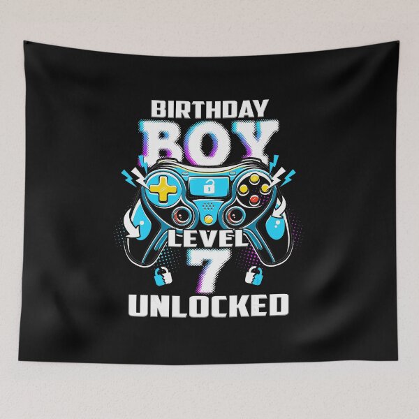 Item preview, Level 7 Unlocked Gamer Birthday Boy designed and sold by FGTV2021.