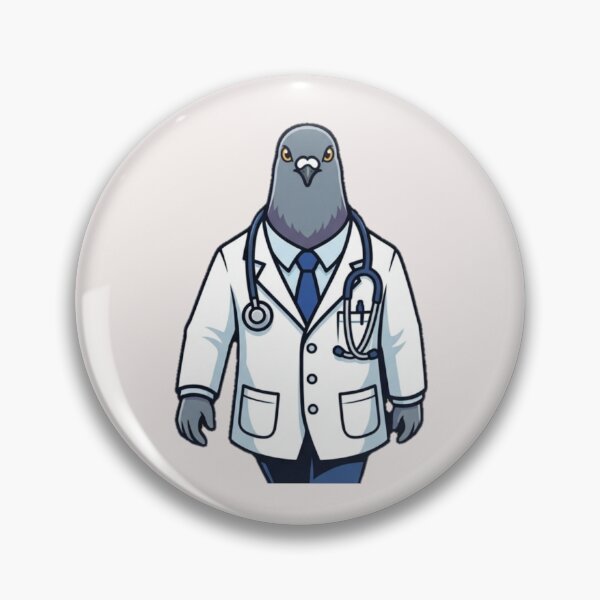 Item preview, Funny Tuff Doctor Pigeon Meme - Vector Character designed and sold by David Wasson.