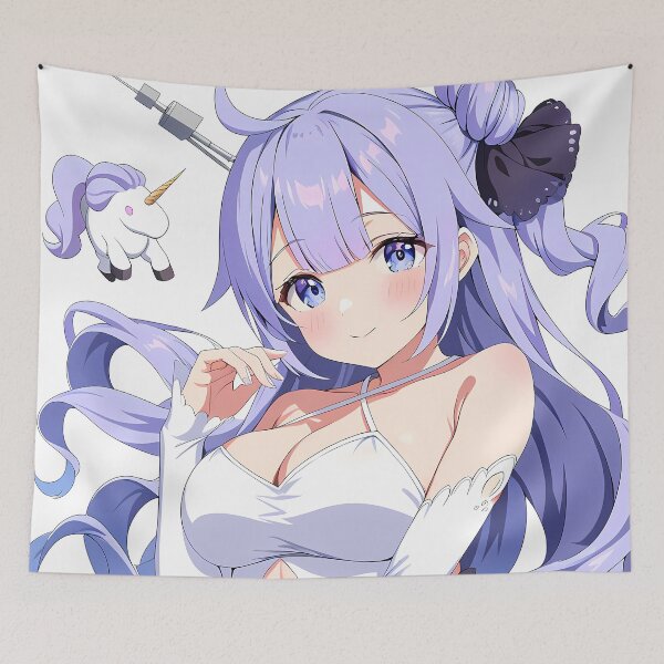 Item preview, Unicorn Azur Lane Minimal Pastel Moment With Chibi Friend designed and sold by TanglenRabbit.