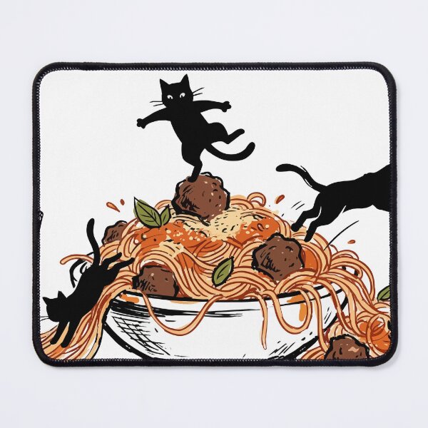 Item preview, Funny Cats Playing with Spaghetti designed and sold by vivi-va.