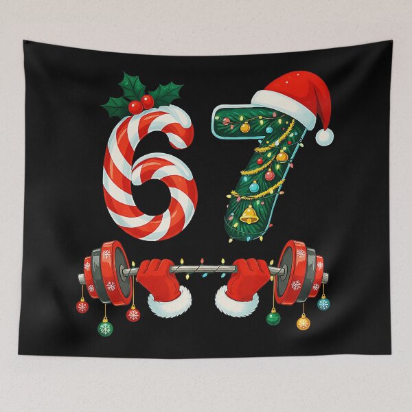 Item preview, 67 Christmas Gym Funny Fitness Holiday Workout  designed and sold by eliramaison.