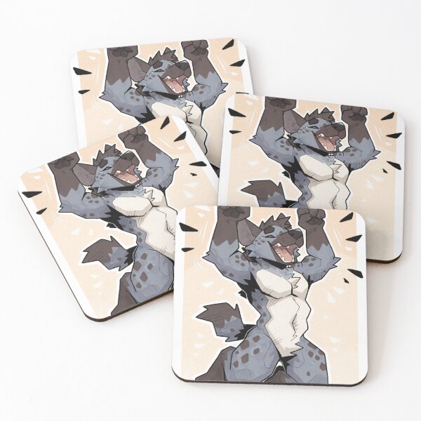 Item preview, Joyful Spotted Hyena Victory Cheer Art designed and sold by KaMow.