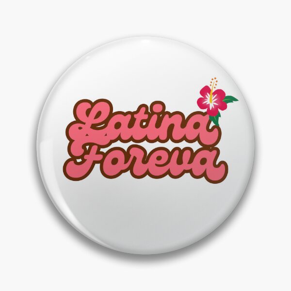 Item preview, Latina Foreva Tropical Hibiscus Retro Sticker Coral Brown Tropicoqueta Latina Pride designed and sold by PJZShop.