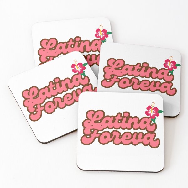 Item preview, Latina Foreva Tropical Hibiscus Retro Sticker Coral Brown Tropicoqueta Latina Pride designed and sold by PJZShop.