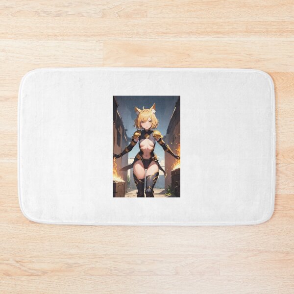 Item preview, Golden Knight Kitsune Anime Girl - Taninaha Mayowara Fire and Armor Art designed and sold by iloveanimechibi.