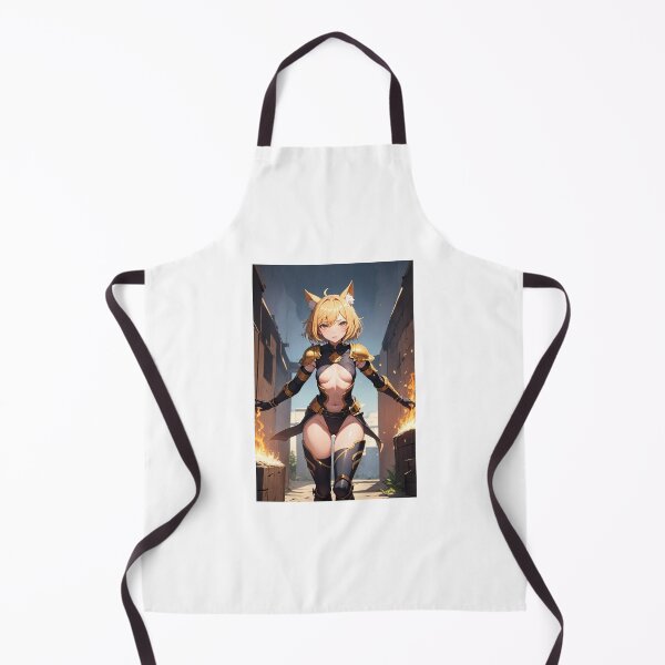 Item preview, Golden Knight Kitsune Anime Girl - Taninaha Mayowara Fire and Armor Art designed and sold by iloveanimechibi.