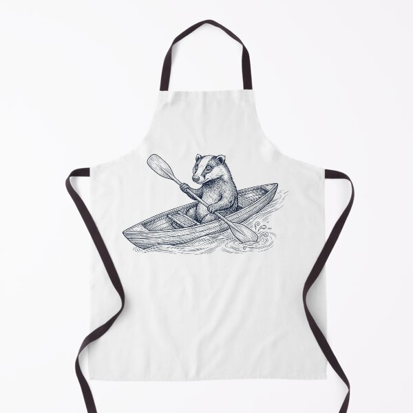 Item preview, Vintage Badger Kayaking Water Sports Animal Lover designed and sold by DoodleTortle.