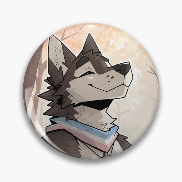 Item preview, Trans Pride Wolf Soaking Up the Sun designed and sold by KaMow.