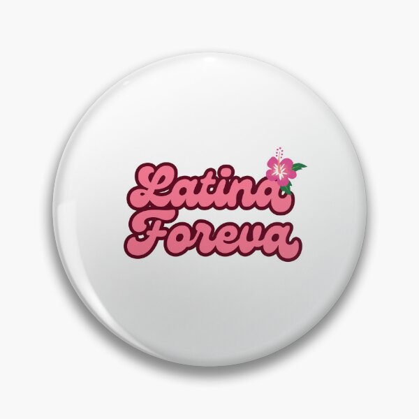 Item preview, Latina Foreva Pink Burgundy Hibiscus Retro Sticker Coquette Latina Pride Aesthetic designed and sold by PJZShop.