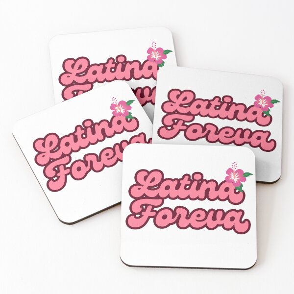 Item preview, Latina Foreva Pink Burgundy Hibiscus Retro Sticker Coquette Latina Pride Aesthetic designed and sold by PJZShop.