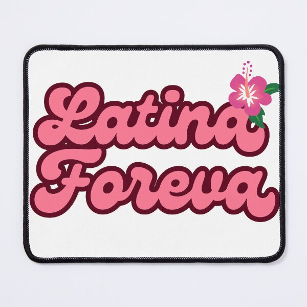 Item preview, Latina Foreva Pink Burgundy Hibiscus Retro Sticker Coquette Latina Pride Aesthetic designed and sold by PJZShop.