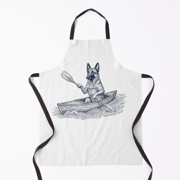 Item preview, Vintage Belgian Malinois Kayaking Water Sports Dog Lover designed and sold by DoodleTortle.