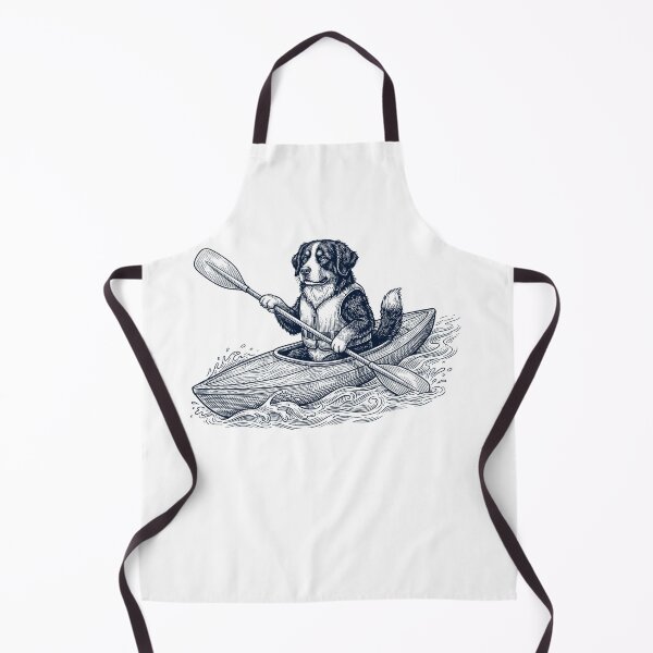 Item preview, Vintage Bernese Mountain Dog Kayaking Water Sports Dog Lover designed and sold by DoodleTortle.