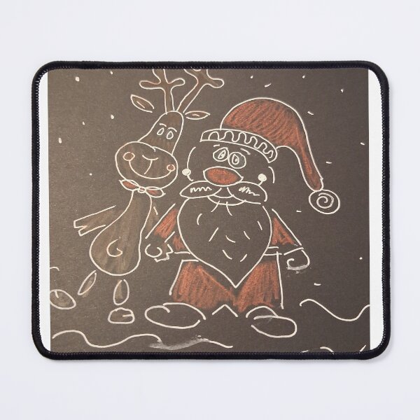 Item preview, Santa and Reindeer taking a Photo using gel pens designed and sold by NikiMagicWorld.